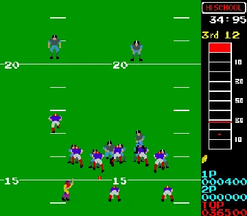 10 Yard Fight (Vs. version World, 11/05/84) screen shot game playing